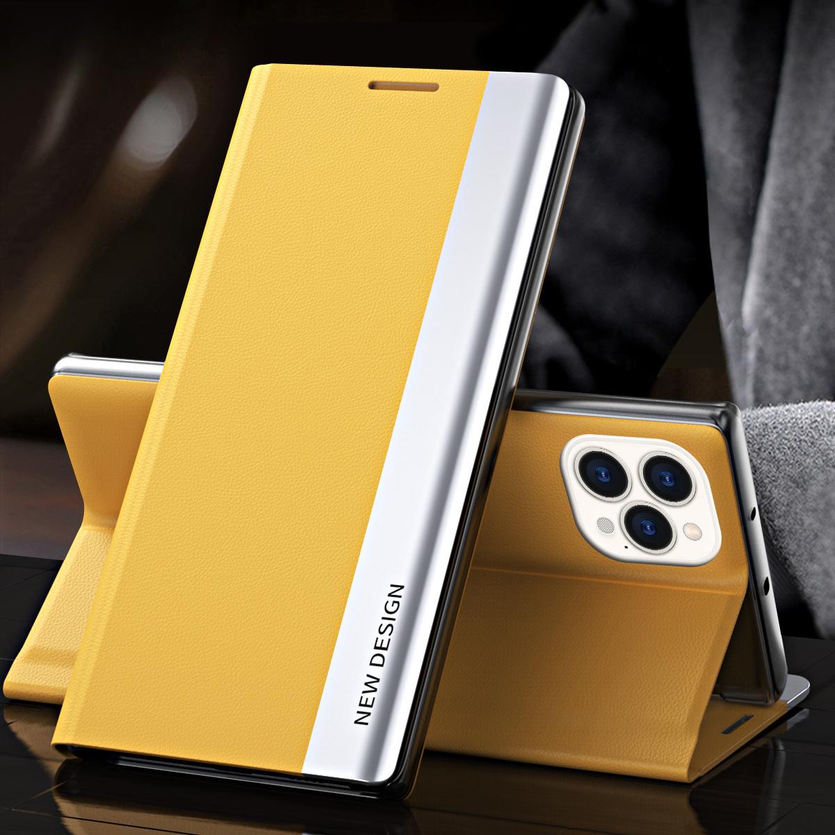 

Шкіряний чохол-книжка з магнітною застібкою для телефону Samsung S25U, Note20 з гальванічним покриттям, повний захист, S23M53 протиударний чохол Samsung S8plus