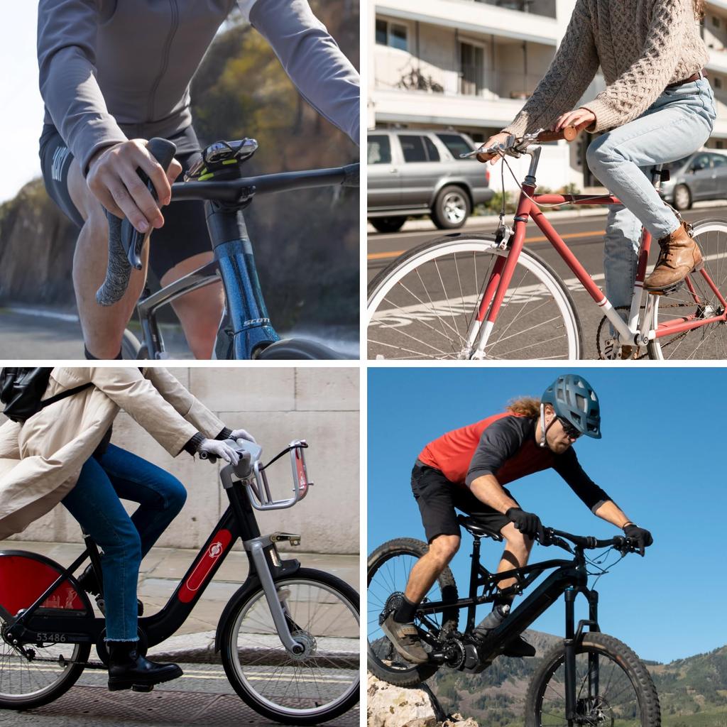 New for 2025 Motorcycle Phone Holder Bicycle Phone Motorcycle Phone Moped Phone Compatible with iPhone 16 Pro Drop Easy Vibration Absorption Moto Tie