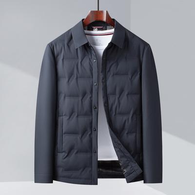 Maglia termica in piuma d'anatra Autunno e Inverno Top Giovanile Business Casual Giacca termica imbottita