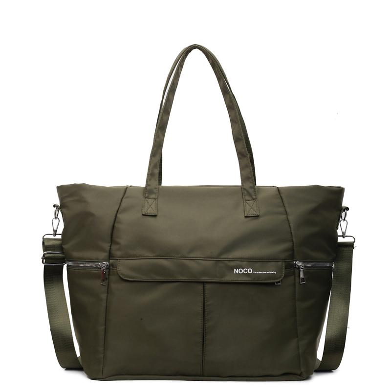 

Женская сумка-тоут большой вместимости, сумка через плечо, однотонная студенческая сумка на плечо зелёный