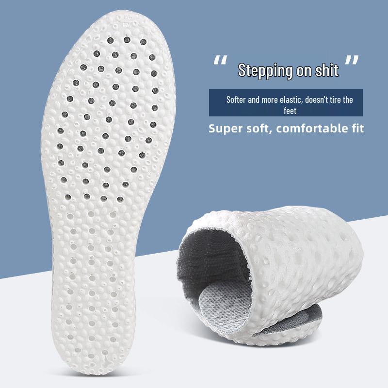 Ultra-Soft Unisex Breathable Sports Shoe Insoles - Lightweight, High-Elastic, and Shock-Absorbing for All-Day Comfort