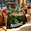 Custom Name Personalized Plants vs. Zombies Print Blanket, Home Decor, Bedroom, Sofa, Camping, Couch, Gifts for Birthday Christmas
