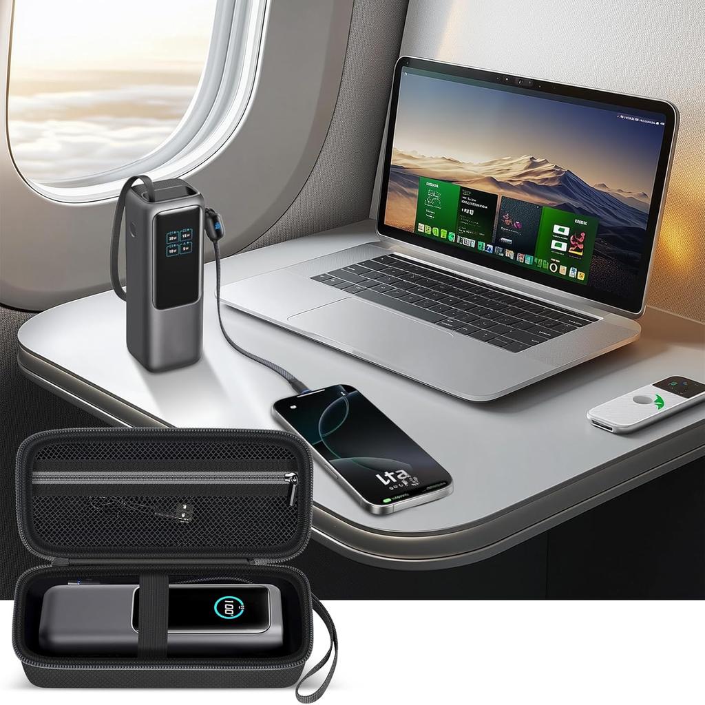 Case for Anker Prime/Laptop/ 737 Power Bank, Portable Charger Storage for Anker 3 in 1 Powerbank Battery Pack, Fast Charging