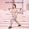 Portable Yoga Pilates Bar Stick With Resistance Band For Muscle Toning Fitness Stretching Body Workout Exercise