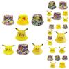 Cartoon Pikachu Fisherman Hat For Kids And Parents Cute Outdoor Sun Hat