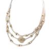 Les Trésors De Lily [N8811] - 'Carmen' Cable Necklace In Beige Gold
