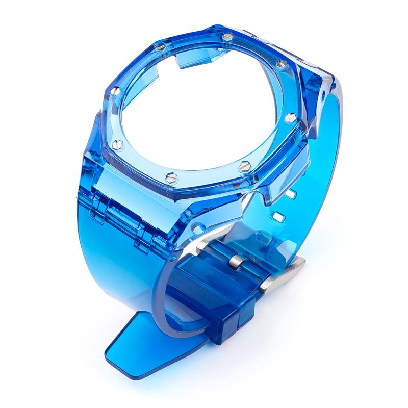Modification Kit For Casio G-SHOCK GA-2100 GA-2110 GA-B2100 Fluororubber Strap GA2100 Men Bezel Watch Band Bracelet