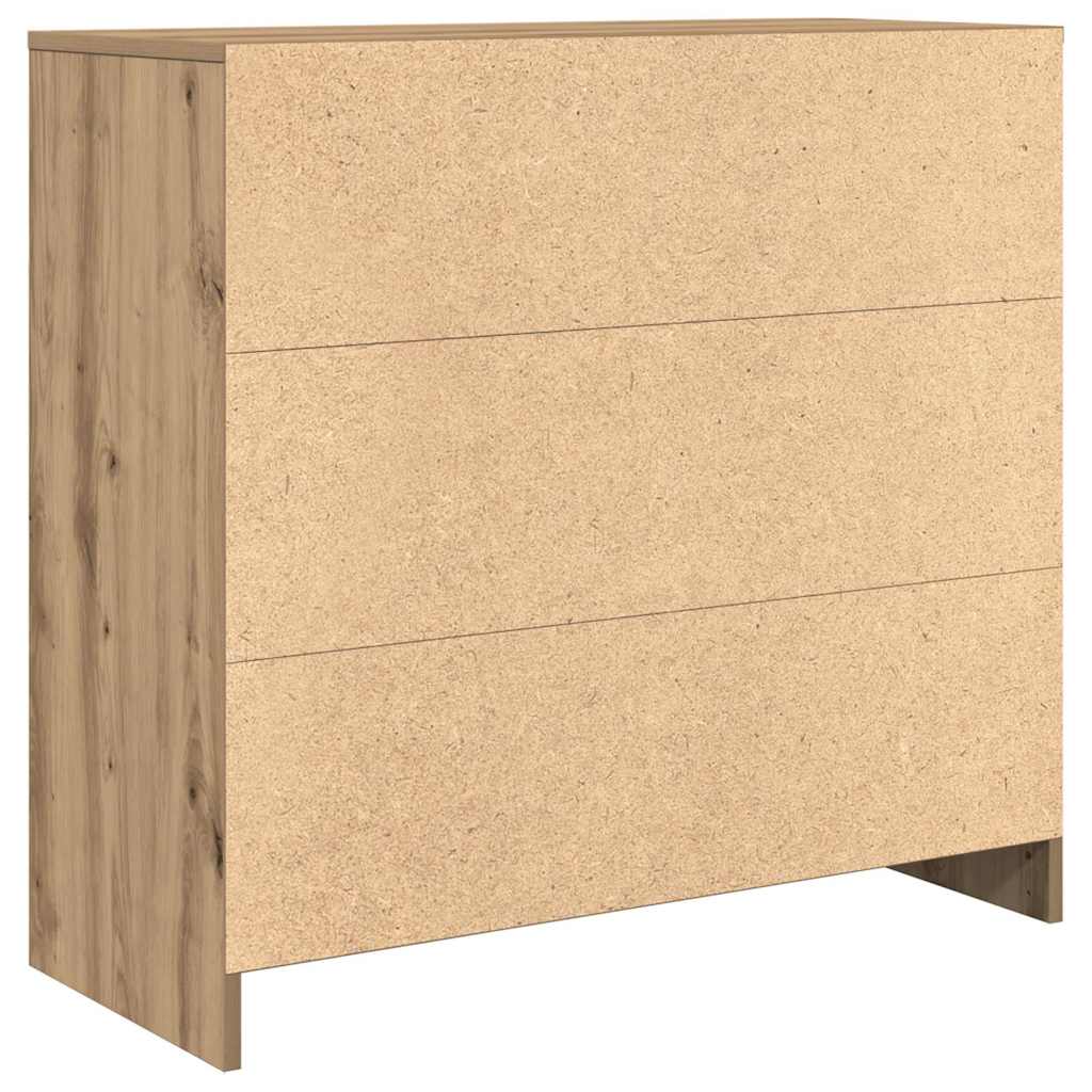 Sideboard with Drawer Artisan Oak Finish 80 x 34 x 76 cm Particleboard