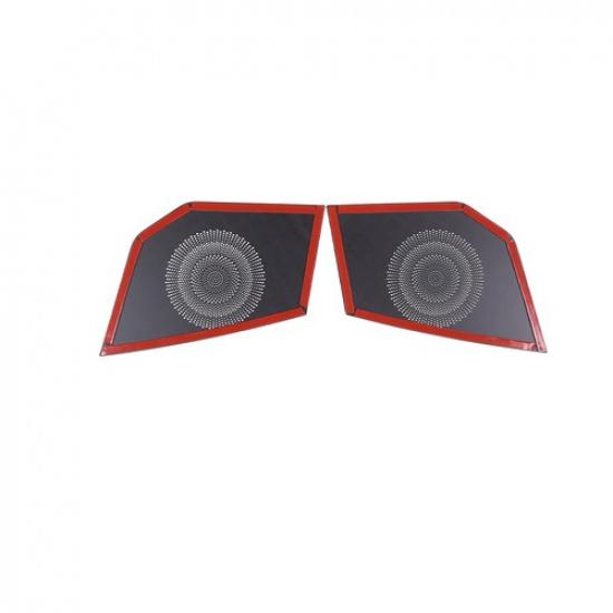 Black Steel Console Dashboard Horn Mesh Cover Trim For Toyota Tundra -2024