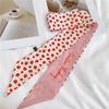 Fruit-Print Silk Scarves Trendy Hair Accessories for Women, Vintage Bohemian Silk Scarf Wrap, Neck Head Daily Travel Gift Trendy