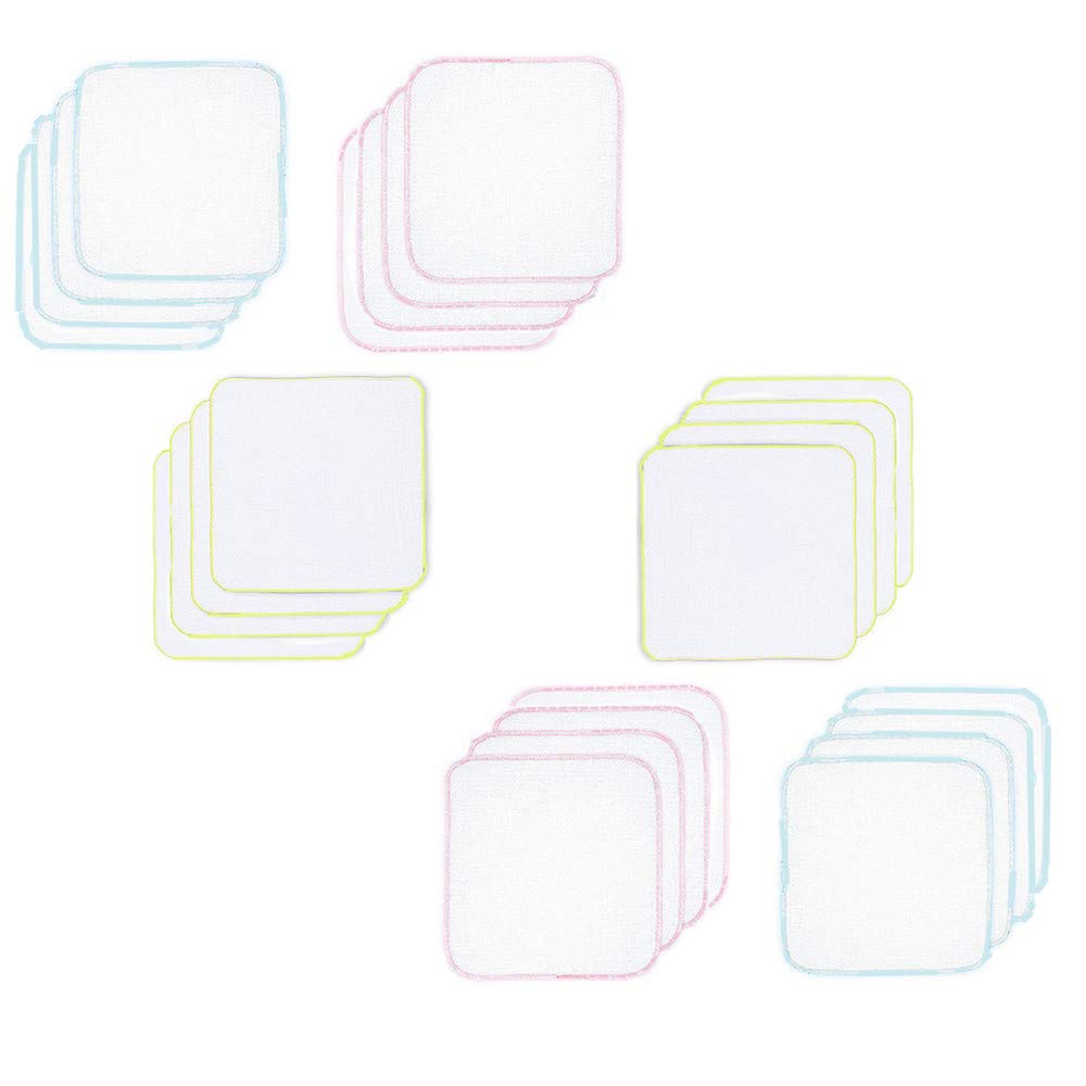 

Gauze Gauze Baby Gauze 24 Count Handkerchiefs, Towels, Plain, Bibs, Double-Layered Handkerchiefs, 100% Cotton, 2525cm, (Color 2)