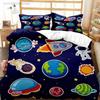 Cartoon Astronaut Digital Bedding Set Bedroom Soft Modern Bedspreads Comefortable Kids Duvet Cover Quilt Cover And Pillowcase