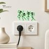 Luminous Skeleton Decals for Light Switches Halloween Switch PVC Sticker, Glow in The Dark Horror Theme Room Accessories Decal, Wall Sticker