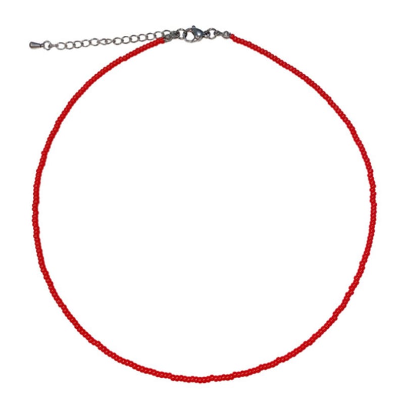 

Love or not Red Fine Color Beads Necklace one