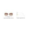 Gucci Occhiali da sole quadrati marroni minimalisti Occhiali da sole unisex GG1031S-003