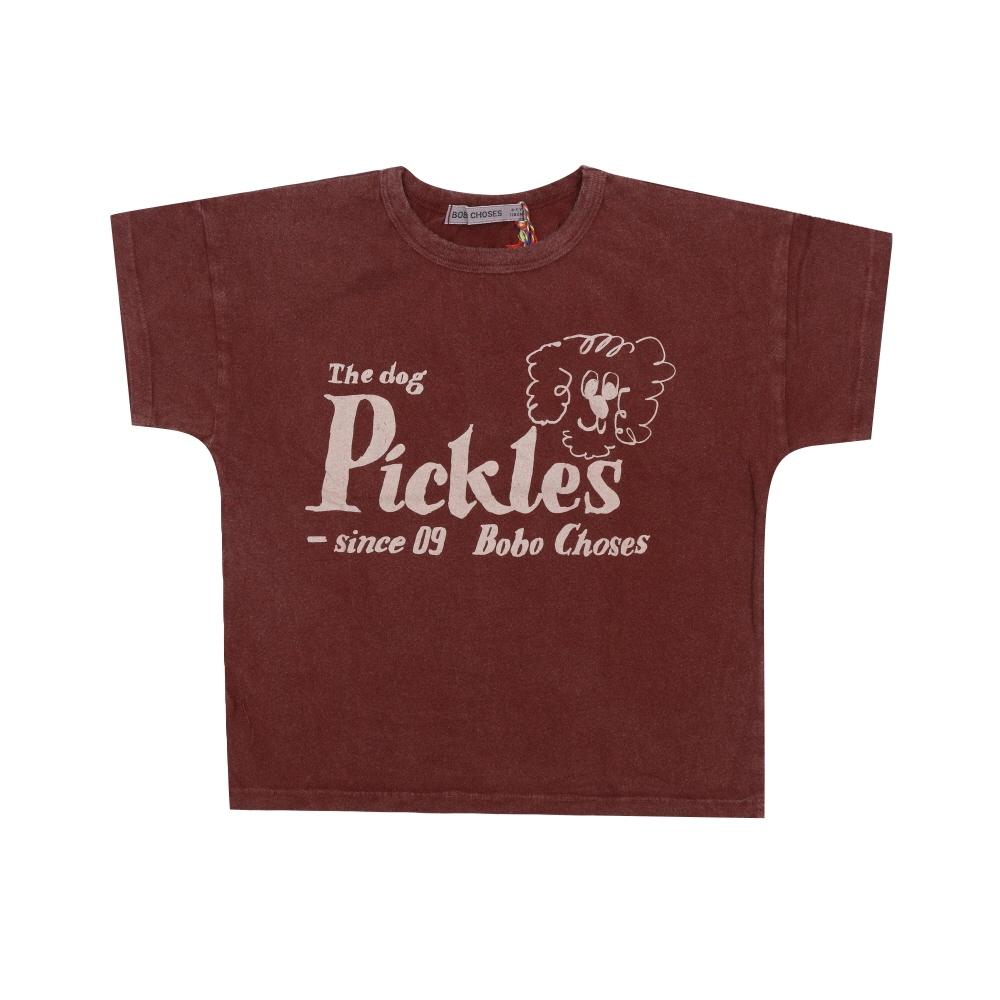 Bobo Choses Kids ShorT Sleeve T shirT Pickles The Dog B126ac005 B126AC005 211 (4A)