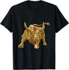 Bit Crypto Golden Bull Men Women BTC Graphic T-Shirt