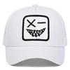 Net Baseball Stitching Embroidered Teeth Face Smiling X Neutral Gender Women  Men For Caps Outdoor Adjustable Spring And Summer Casual Sunscreen