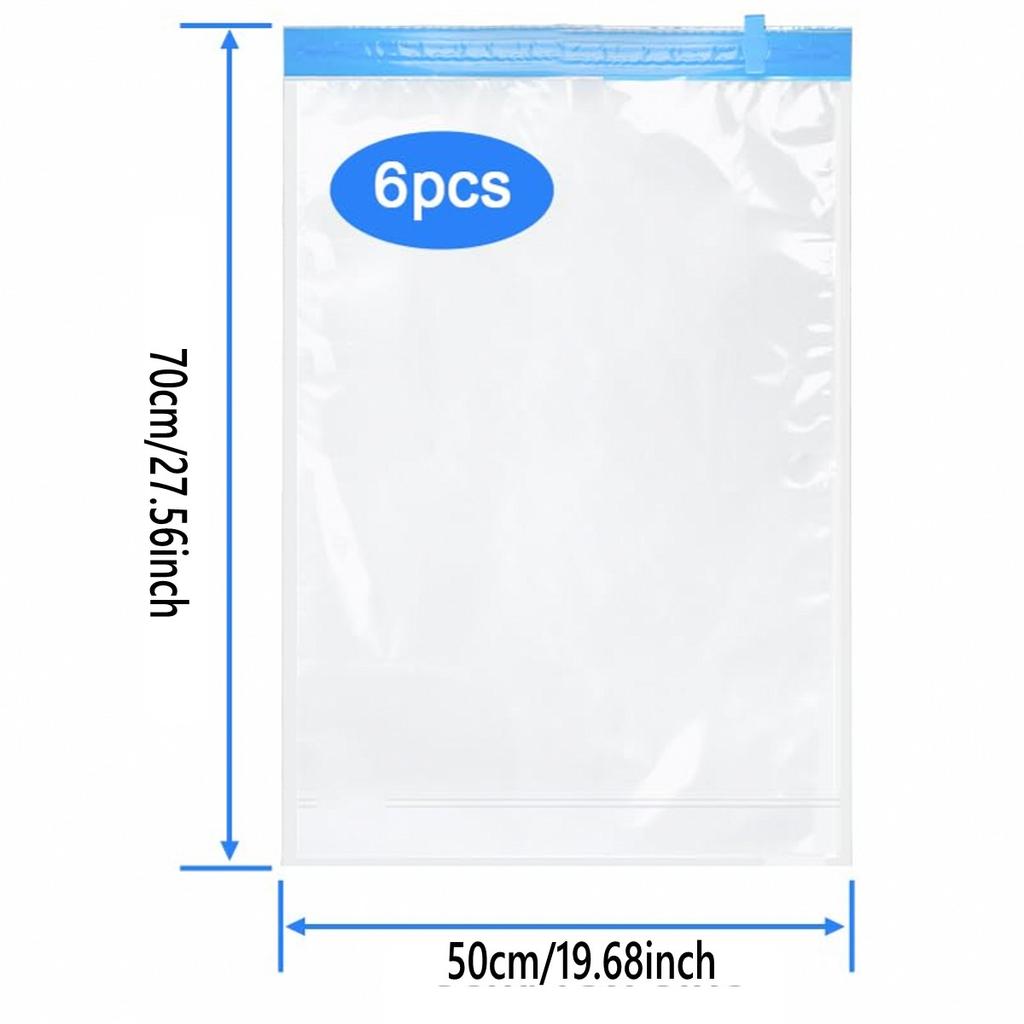 12PCS Compression Bags Travel Reusable Roll Up Vacuum Storage Bags Space Saving Packing Bags for Suitcases Organizer