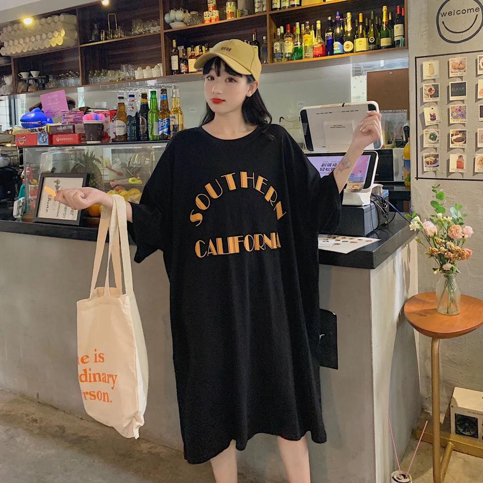 YYFS Women's Fashion Summer Spring 1/2 Sleeves O-Neck Loose Waistline Casual Dresses