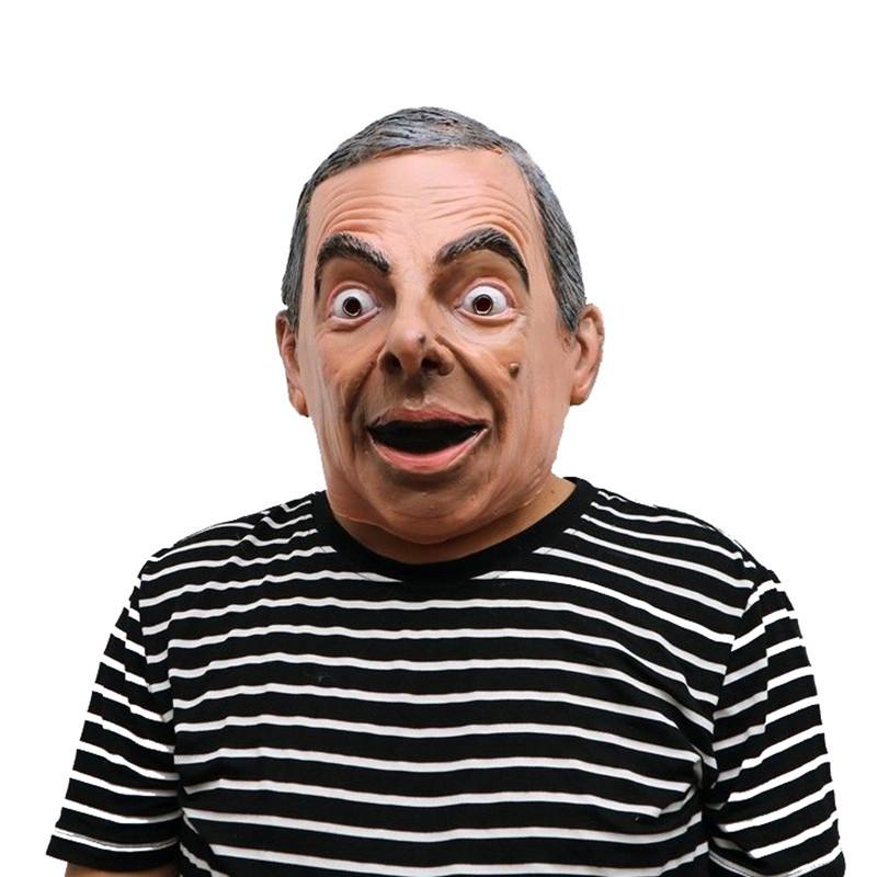 

Чон Ин Кім Трамп Маска Людського Обличчя Латексна Маска для Вечірки на Хелловін Костюм Маскарад MrBean