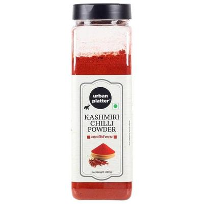 Urban Platter Kashmiri Red Chilli Powder, 400g | Medium Hot | Aromatic | Additive Free