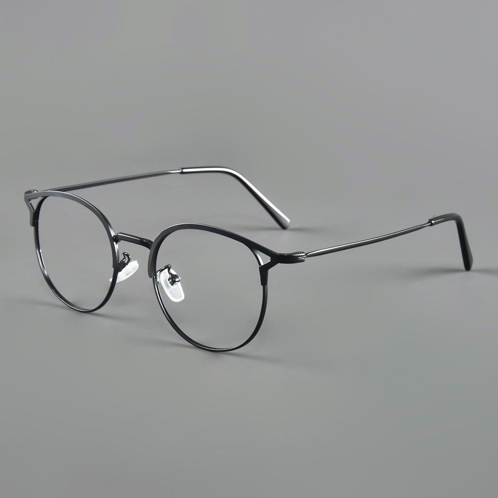 2026 New Fashion Simple Cat-Eye Myopia Glasses Women's Unique Metal Frames Minus Diopter Eyeglasses Prescription with 0 To -4.0