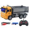 Children's Rechargeable Remote Control Excavator Bulldozer Toy with Lights