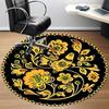 1PC Floral Pattern Chair Carpet for Office Non-Slip, Lightweight, Machine Washable Rug for Office, Sleeping, Room - Holiday Decoryy251009029