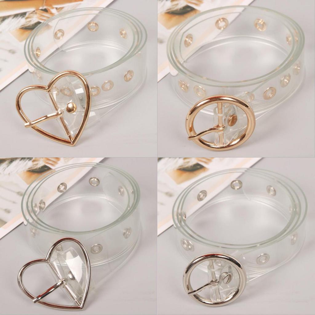 Sophisticated Plastic Transparent Waist Band In Heart And Round Designs For Outfits Chic