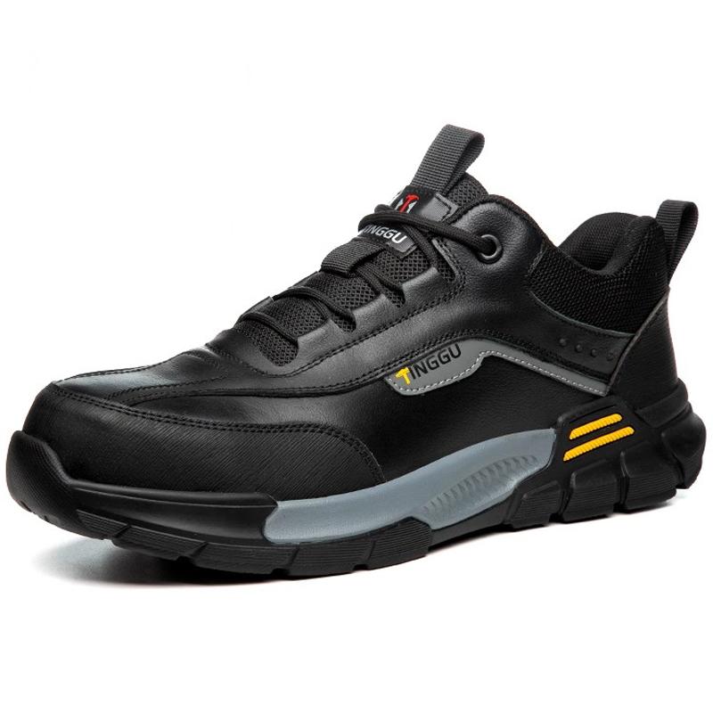 

Cowhide Electrical insulated shoes 10kV Safety Shoes Men Boots Composite toe Work Sneakers Puncture-Proof Indestructible shoes 36
