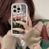 Fashion Phone Case For iPhone 15 14 13 12 11 Pro Max X XR XS Max 7 8 Plus SE3 Rose Flower Aesthetics Girl Cases Silicone Shockproof Bumper Back Cover