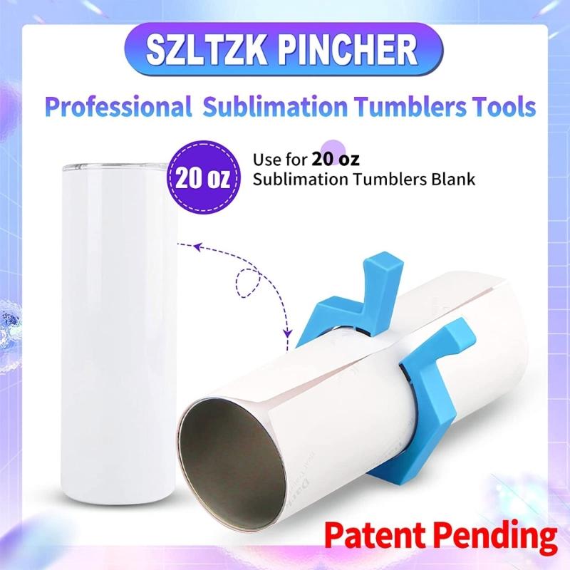 Sublimation Tumblers Pinch for 20Oz Sublimation Blank Tumblers Skinny Straight Tumblers Clamp Grip Tightening Tool