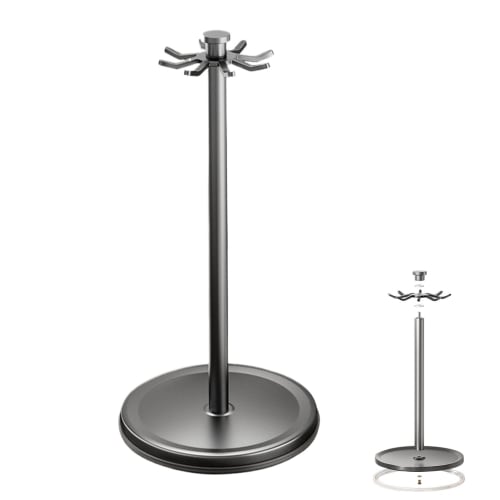 Countertop Rotating Utensil Holder | Kitchen Utensil Holder, Kitchen Tabletop Dish Organizer Holder, Spaghetti Server with Swivel Hook