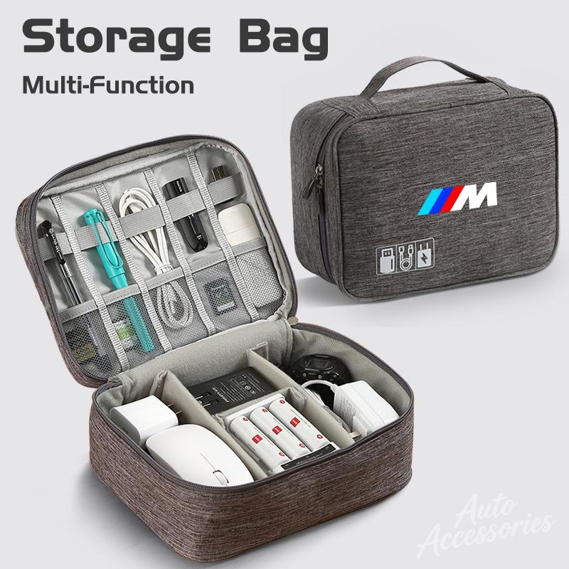 Car Storage Bag Separate Storage Multi-function Travel Bag For BMW M Performance M3 M5 M6 Power E70 F11 F25 E30 F31 E83 sticker