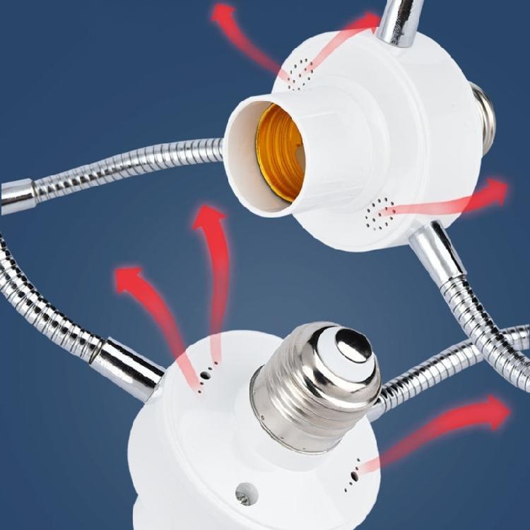 Adjustable 3/4/5/6 in 1 E27 Splitter Socket Adapter E27 Standard LED Bulbs