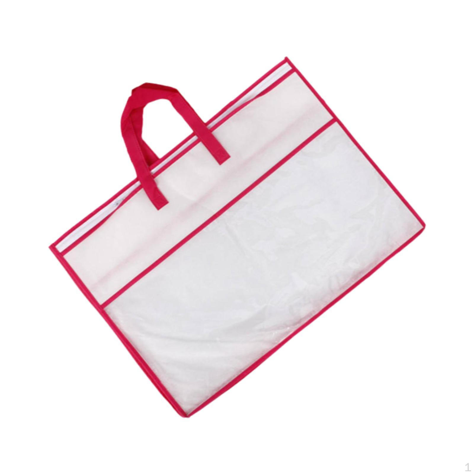 

Bag for Storing Blankets, Closet Organizer with Space Clothes red edge