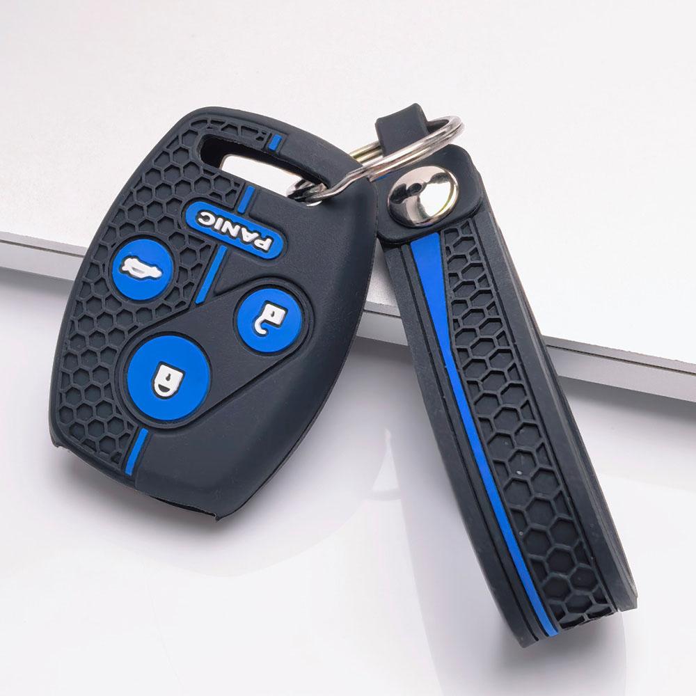 Silicone Car Key Cover keychain for Honda Civic Accord CR-V Fit Jazz HR-V Vezel City Civic Accord CR-V Fit Jazz HR-V Vezel City Hybrid