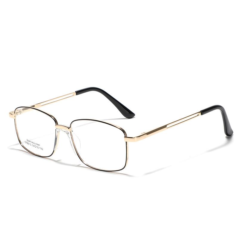 Glasses Metal Square Frame Commuter Flat Glasses Women'S Retro Glasses Men Can Do Myopia Frames