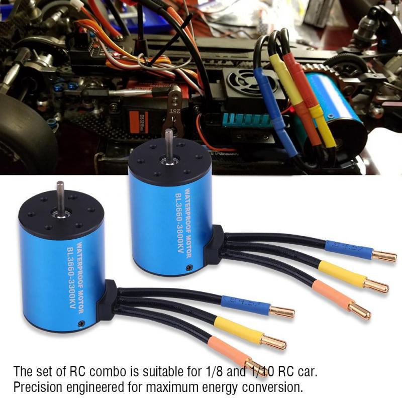 3300KV Motor+120A ESC Brushless Motor 1/10 3660 3300KV/3800KV 120A Brushless ESC RC Combo for 1/8 1/10 RC Car 3300KV Motor+120A ESC Brushless Motor 1/10 3660 3300KV/3800KV 120A Brushless ESC RC Combo for 1/8 1/10 RC Car