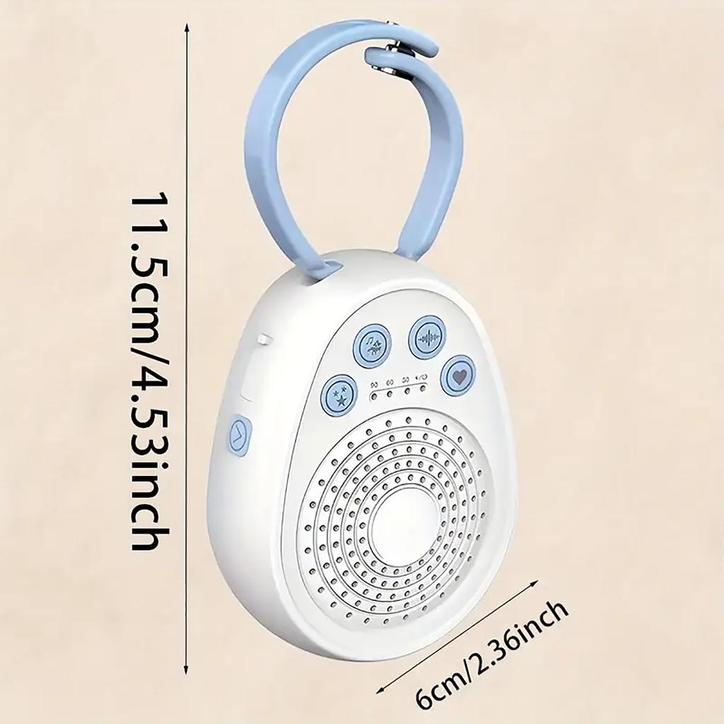 White Noise Machine for Baby Sleep with 20 Soothing Tracks, 4 Sound Types, Portable Sleep Aid for Infants, Rechargeable