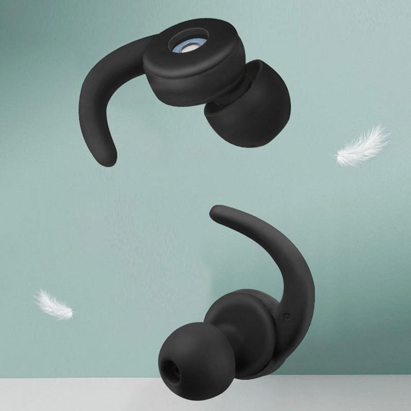 1Pair Silicone Sleeping Ear Plugs Sound Insulation Ear Protection Earplugs Anti-Noise Plugs for Travel Silicone Noise Reduction
