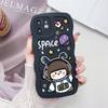 Mobile Phone Cases for iPhone 11 13 XR 15 Pro Max 12 14 Pro Max Case iPhone 16 7 Plus 8 Plus XS Max Big Wave Solid Color Cartoon Anti-drop Waterproof
