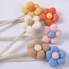 4 Pièces Embrasses de Rideaux à Fleurs Colorées Corde Métallique Supports de Rideaux de Fenêtre Retenues Clips pour Décoration de Maison Chambre