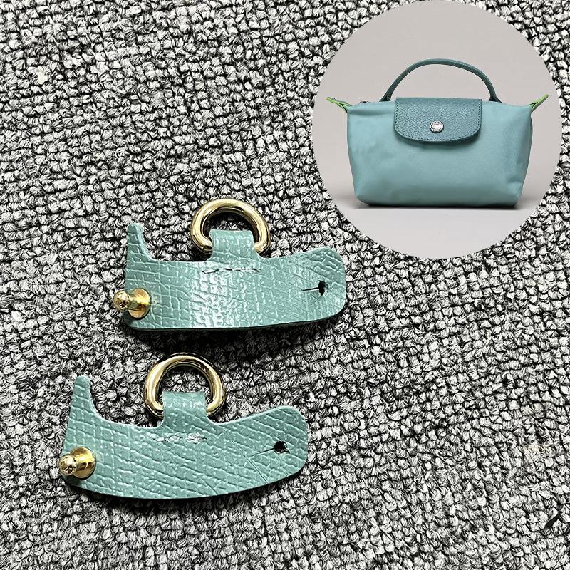 First Layer Cowhide Longxiang Mini Non-destructive Modification Dumpling Shoulder Strap Crossbody Bag Accessories Punching DIY