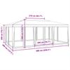 Vidaxl Tenda da Festa con 10 Pareti in Rete, Antracite, 6x4 M, HDPE