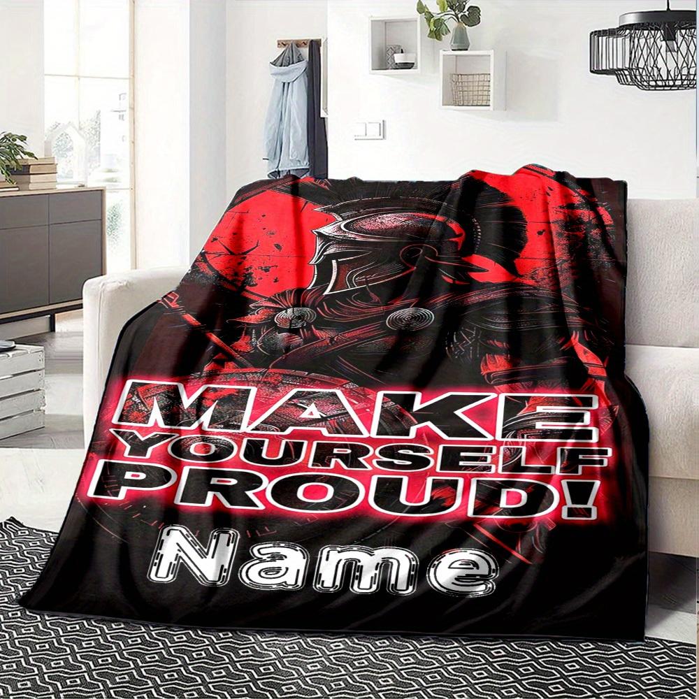 240Gm2 Beach Please Outdoor Customize Your Name Blanket Comfortable Soft Lightweight Allseason Multipurpose Blanket For Travel Camping Picnics Sofa