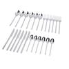 Silverware Set Stainless Steel Mirror Polished Spoons Forks Cutlery Utensil Set for Home Kitchen Dishwasher Safe Silver