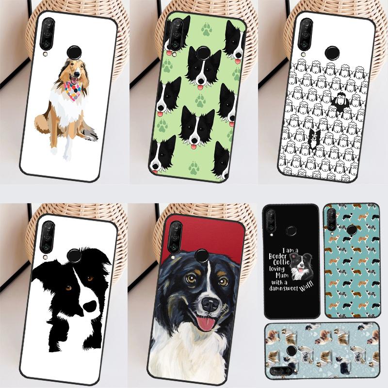 Cartoon Border Collie Case For Huawei Nova 5T 9 10 SE 3i 7i 8i 11i Y60 Y61 Y70 Y90 P40 P30 Lite Mate 60 P60 Pro
