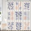 Floral Pattern Shower Curtain - Polyester Woven, Machine Washable, Includes Hooks, All-Season Arts Theme, Bathroom Decor